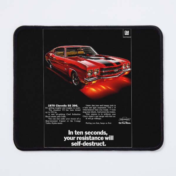 Item preview, 1970 Chevelle SS 396 – Red Chevrolet Muscle Car Poster Art designed and sold by Stinky Lincy's Apparel Company.