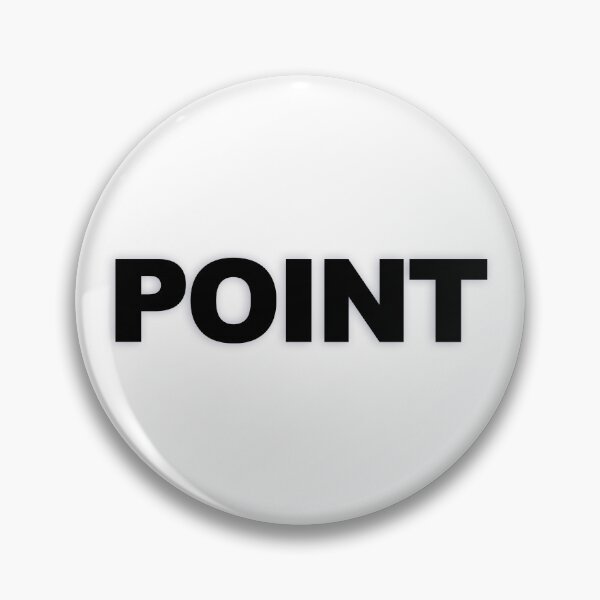 Item preview, POINT — Black Minimal Bold Type Statement designed and sold by WORDPAUSE.