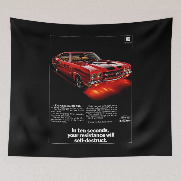 Item preview, 1970 Chevelle SS 396 – Red Chevrolet Muscle Car Poster Art designed and sold by Stinky Lincy's Apparel Company.