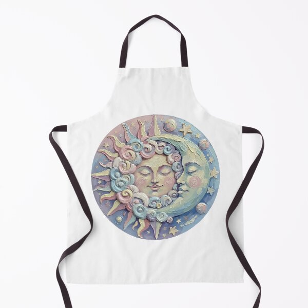 Item preview, Sun and Moon Colorful Palette Knife Art designed and sold by GymTanLaundry.