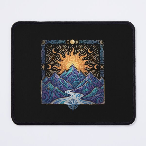Item preview, Celestial Mountain River Compass Adventure Design designed and sold by manmoo.