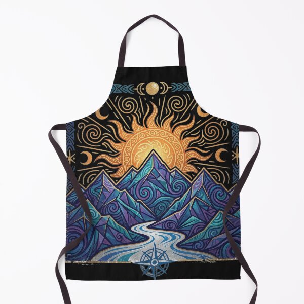 Item preview, Celestial Mountain River Compass Adventure Design designed and sold by manmoo.