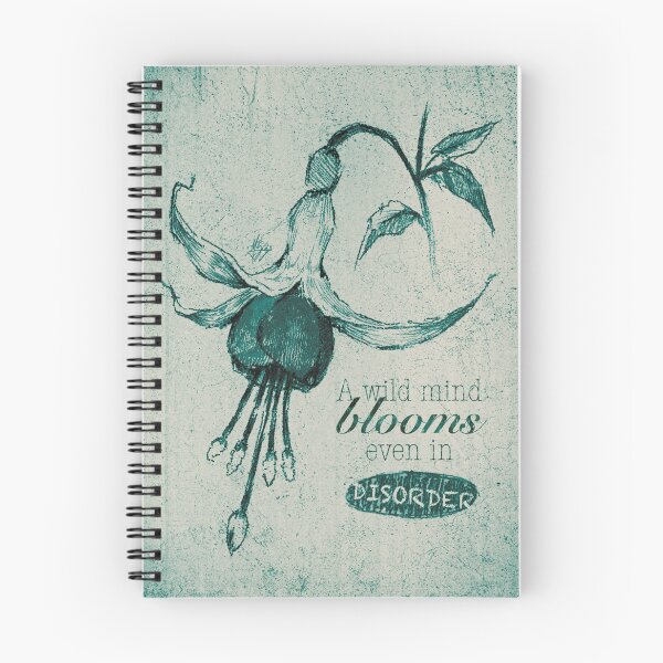 Item preview, BLOOMING DISORDER TEAL BLUE POSTER designed and sold by melyverso.