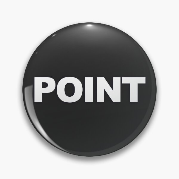 Item preview, POINT — White Minimal Bold Type Statement designed and sold by WORDPAUSE.