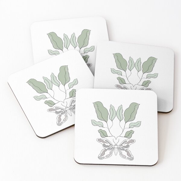 Item preview, Butterfly and green leaves designed and sold by Elifndz.