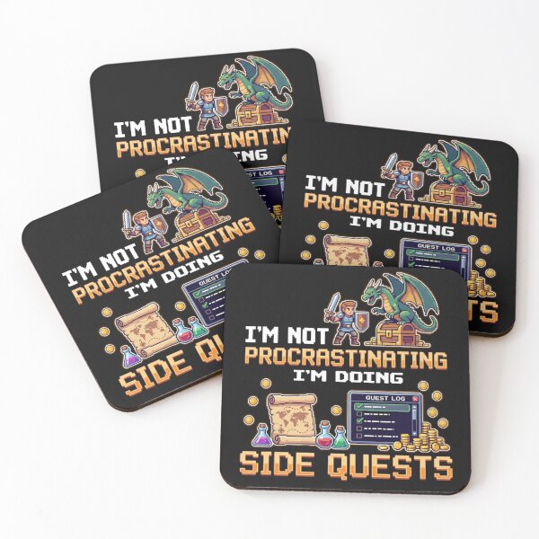 Item preview, Funny Pixel Art Side Quest Gamer Procrastination Design designed and sold by manmoo.