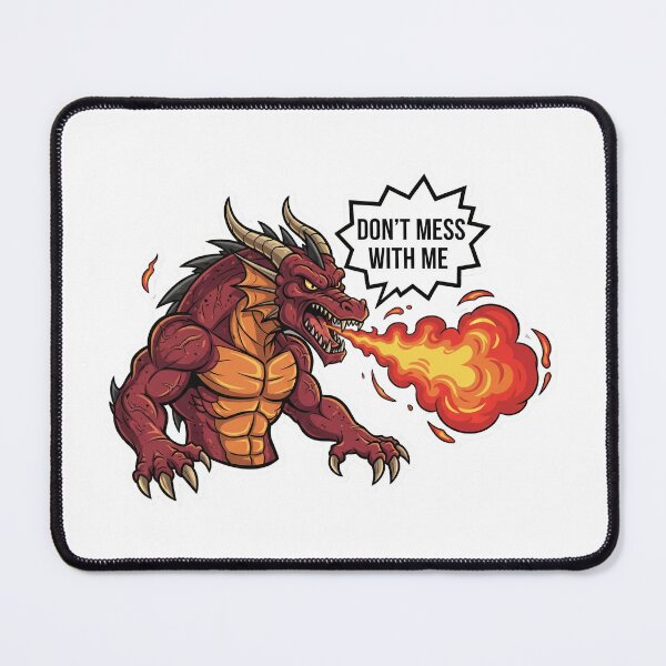 Item preview, Angry Fire Dragon Sticker | Don’t Mess With Me Cool Dragon Design designed and sold by Artify Lab.