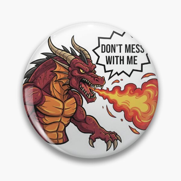 Item preview, Angry Fire Dragon Sticker | Don’t Mess With Me Cool Dragon Design designed and sold by  Artify Lab.