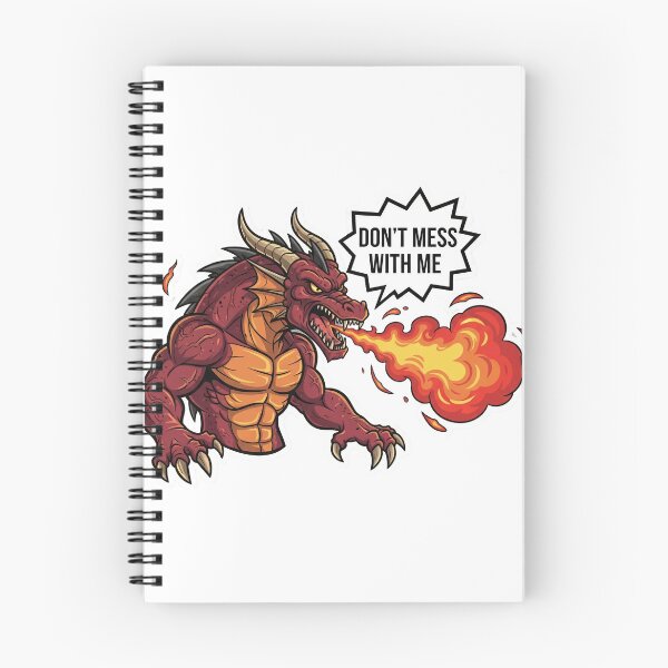 Item preview, Angry Fire Dragon Sticker | Don’t Mess With Me Cool Dragon Design designed and sold by  Artify Lab.