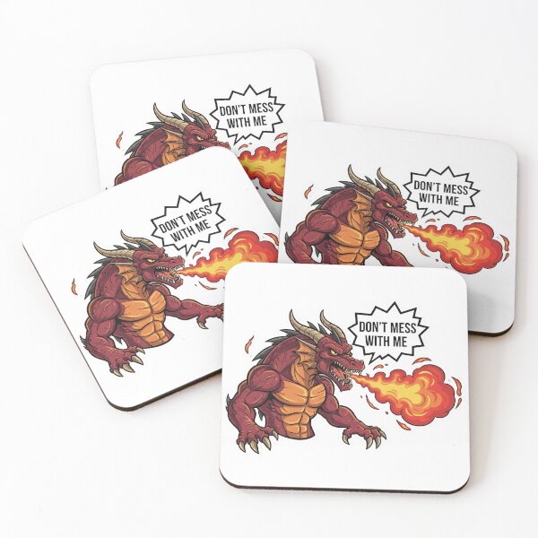 Item preview, Angry Fire Dragon Sticker | Don’t Mess With Me Cool Dragon Design designed and sold by  Artify Lab.
