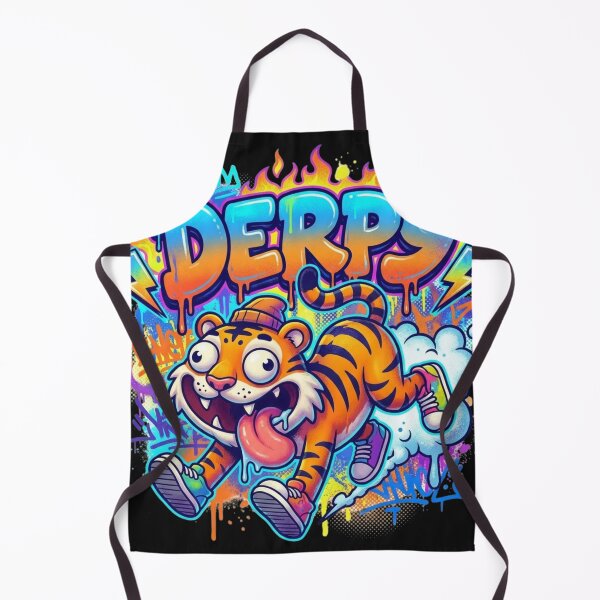 Item preview, Energetic Cartoon Tiger Urban Street Art Graffiti Style designed and sold by manmoo.