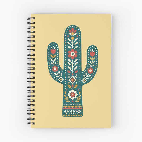 Item preview, Scandinavian Folk Art Cactus Illustration | Nordic Floral Desert Boho Design designed and sold by SimplyJasper.