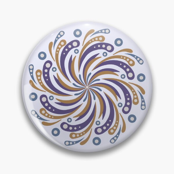 Item preview, Retro Space Age Mandala - Moon Colors designed and sold by Home Cyn Home.