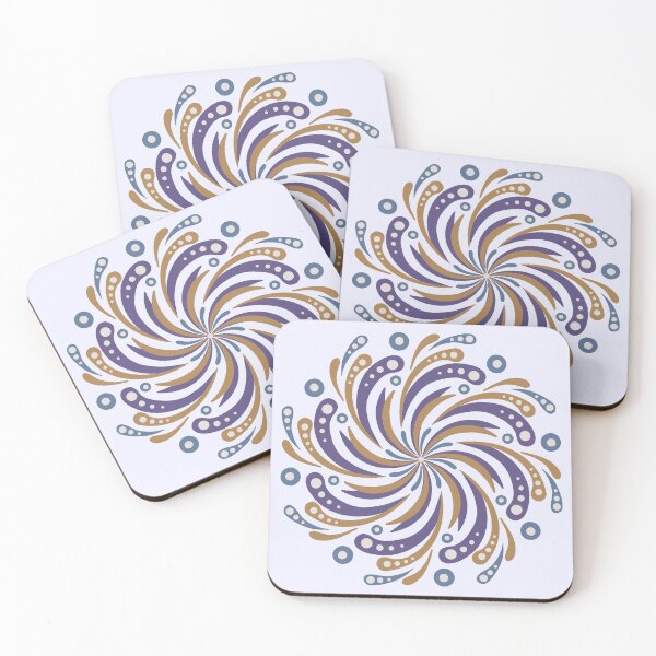 Item preview, Retro Space Age Mandala - Moon Colors designed and sold by Home Cyn Home.