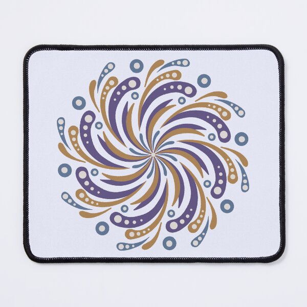 Item preview, Retro Space Age Mandala - Moon Colors designed and sold by Home Cyn Home.