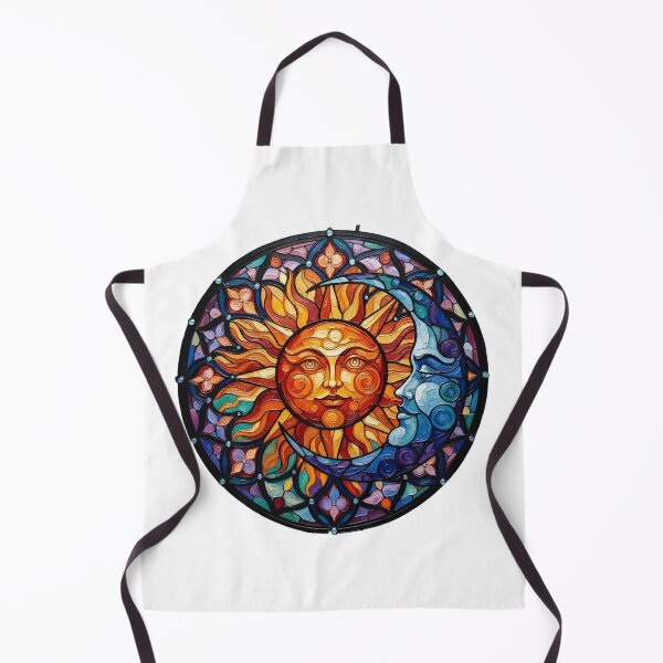 Item preview, Sun and Moon Colorful Palette Knife Art designed and sold by GymTanLaundry.
