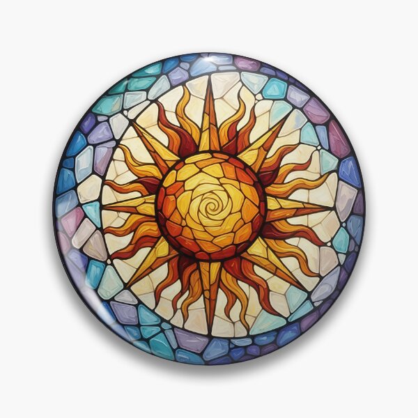 Item preview, Sun and Moon Colorful Palette Knife Art designed and sold by GymTanLaundry.