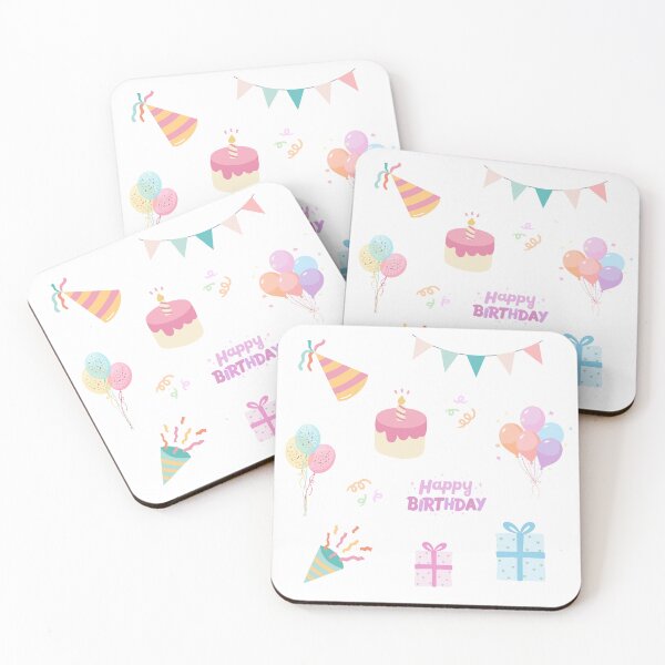 Item preview, Happy Birthday Party Pack Pastel Set designed and sold by wonderxwander.
