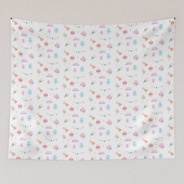 Item preview, Happy Birthday Party Pack Pastel Set designed and sold by wonderxwander.