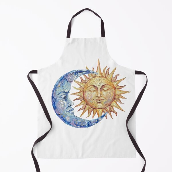 Item preview, Sun and Moon Colorful Palette Knife Art designed and sold by GymTanLaundry.