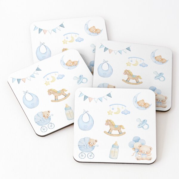 Item preview, Baby Shower Set Blue Boy Girl Pack designed and sold by wonderxwander.