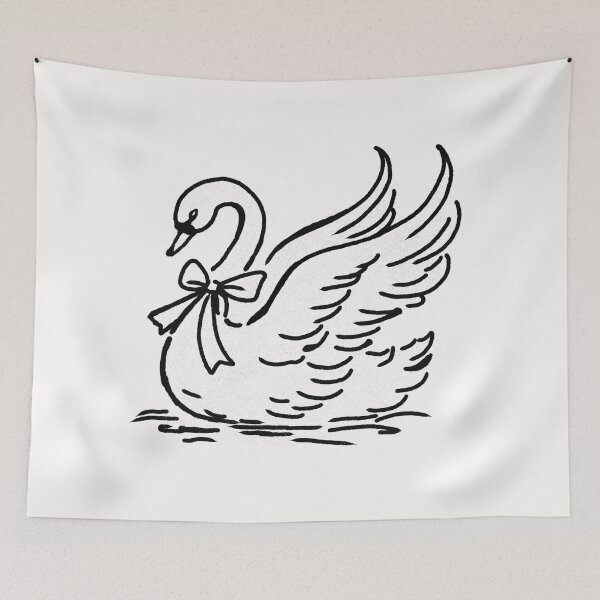 Item preview, Pretty Swan designed and sold by ThiccAndSik.