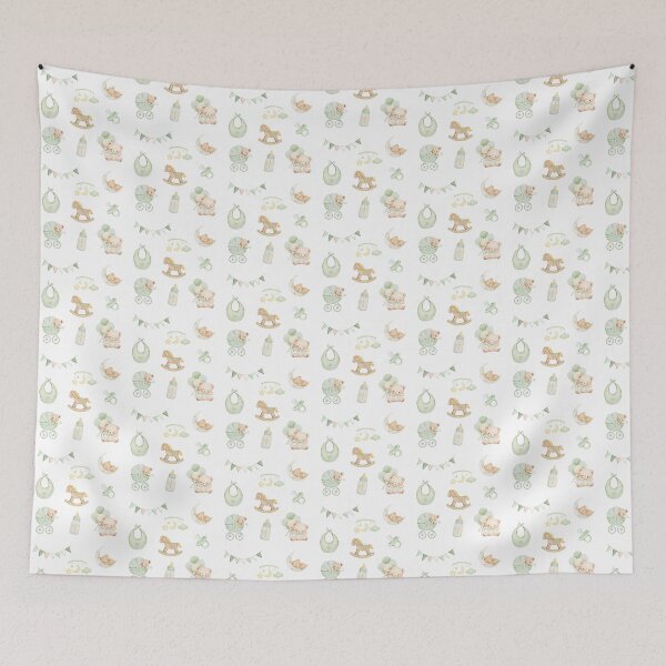 Item preview, Baby Shower Set Green Boy Girl Pack designed and sold by wonderxwander.