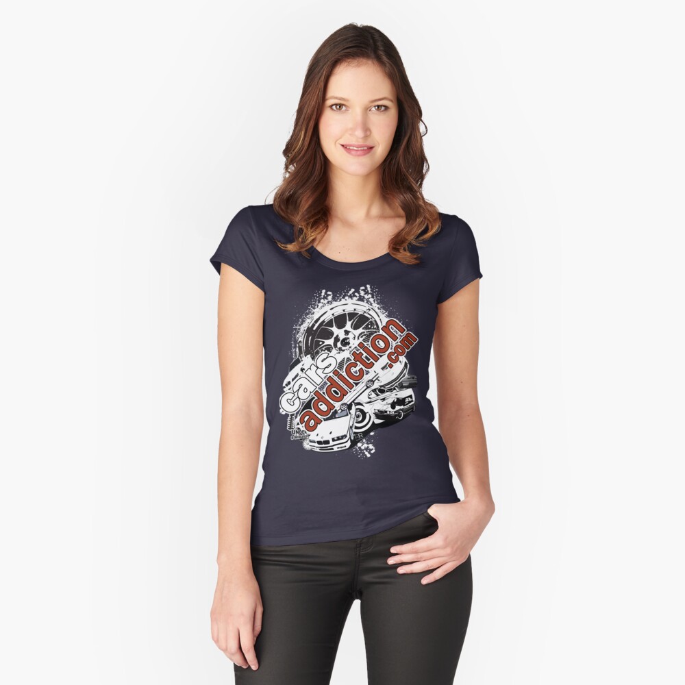 Item preview, Fitted Scoop T-Shirt designed and sold by carsaddiction.