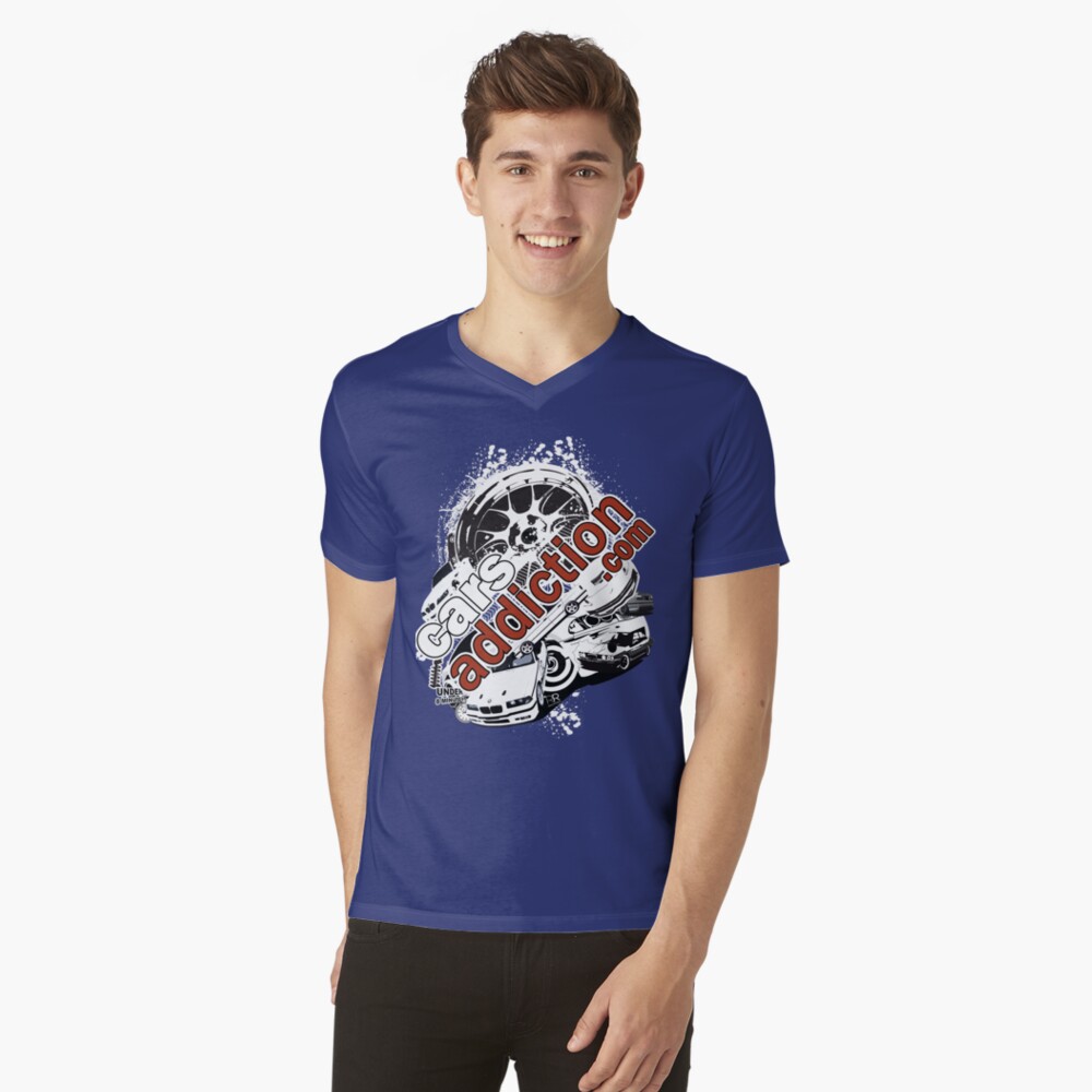 Item preview, V-Neck T-Shirt designed and sold by carsaddiction.