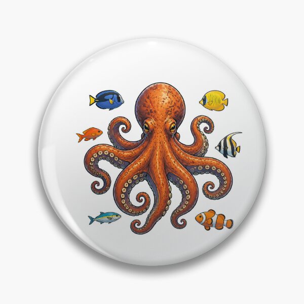 Item preview, Octopus – Ocean Creature Design designed and sold by Combat Skies.