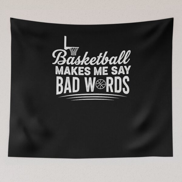 Item preview, Basketball Makes Me Say Bad Words Funny Player designed and sold by snowry.