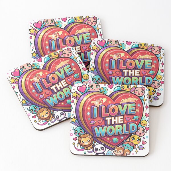 Item preview, I love the world. designed and sold by PP&RAINBOW SHOP.