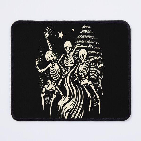 Item preview, Dancing Skeletons Cult Party Black Art designed and sold by RamyGallery.