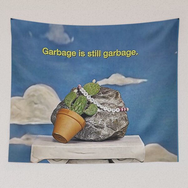 Item preview, Garbage is still garbage art opalite  designed and sold by calamityjay.