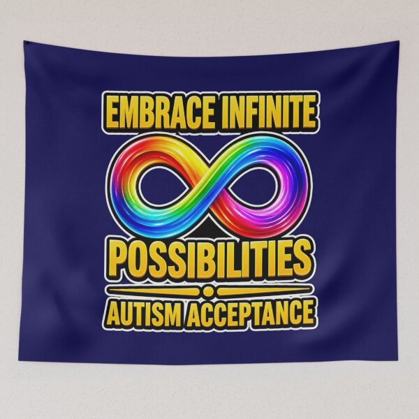 Item preview, Rainbow Infinity Loop Autism Acceptance Graphic designed and sold by Swanny's Custom T-shirt and Gift Designs.