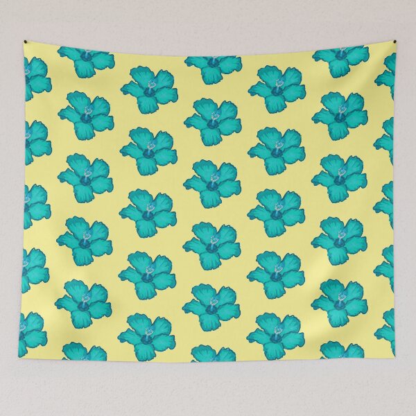Item preview, Turquoise Hibiscus tropical beachy designed and sold by DaisyLemon.