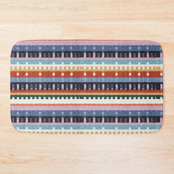 Item preview, Colorful Woven Stripe Pattern Rug Texture – Modern Geometric Textile Design designed and sold by Timegraf.