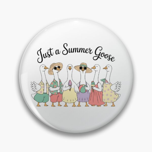 Item preview, Just a Summer Goose Squad - Funny Beach Party Geese in Tropical Outfits and Sun Hats designed and sold by Picasfarmer.