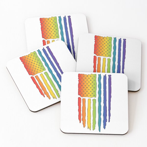 Item preview, Rainbow American Flag LGBTQ Pride Design designed and sold by WillandWent.