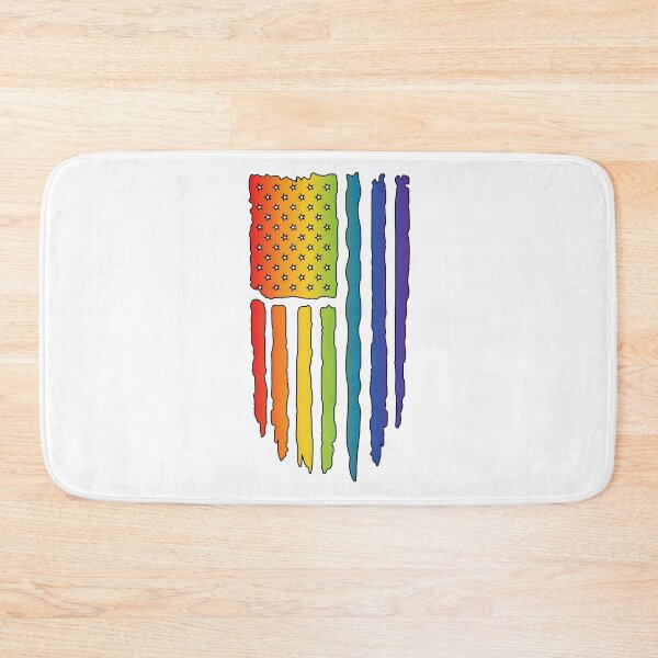Item preview, Rainbow American Flag LGBTQ Pride Design designed and sold by WillandWent.