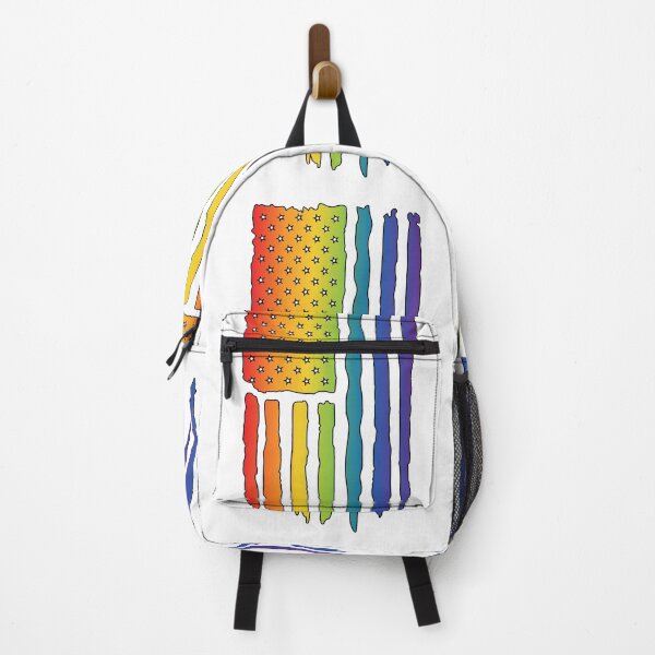 Item preview, Rainbow American Flag LGBTQ Pride Design designed and sold by WillandWent.