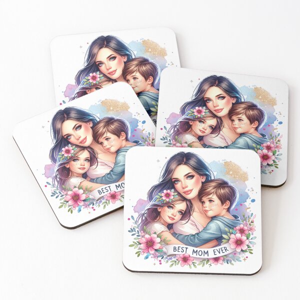 Item preview, Best Mom Ever Watercolor Floral Illustration Mother's Day designed and sold by lojadpop.