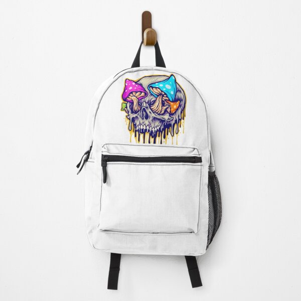 Item preview, Skull & Mushrooms Psychedelic Graphic designed and sold by MysticMarketWares.