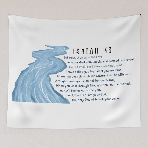 Item preview, Isaiah 43 designed and sold by Ash Tree Designs.