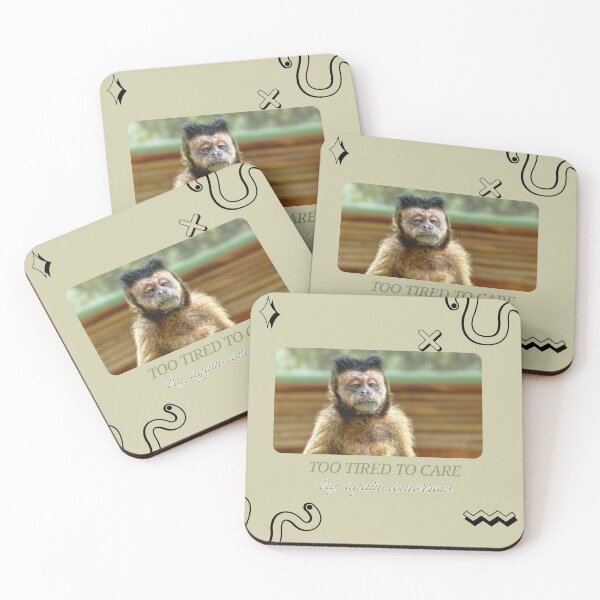 Item preview, Too Tired To Care, try again tomorrow – Low Energy Mood Design designed and sold by MoodPrintsShop.