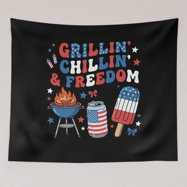 Item preview, 4th of July Grillin Chillin Freedom BBQ designed and sold by KroghDs.