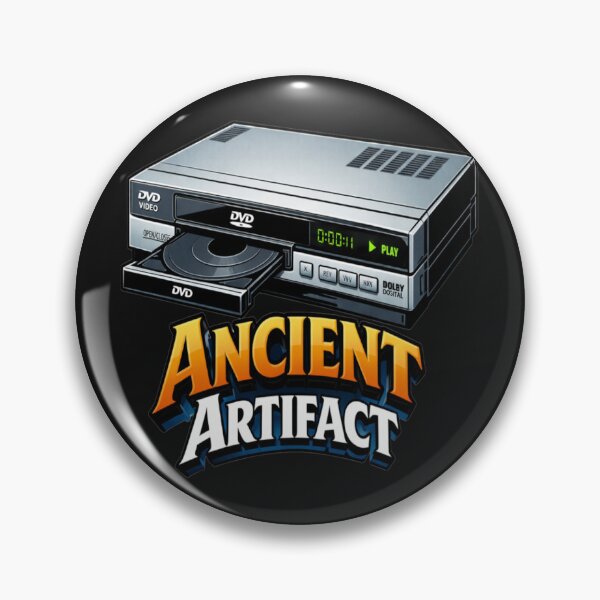 Item preview, Ancient Artifact Retro DVD Player Tech Humor designed and sold by Tsugraf Designs.