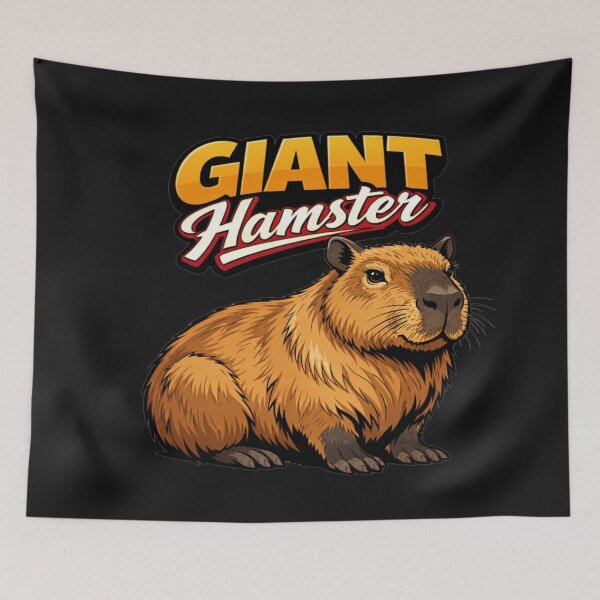 Item preview, Funny Giant Hamster Capybara Cute Rodent Animal designed and sold by Tsugraf Designs.