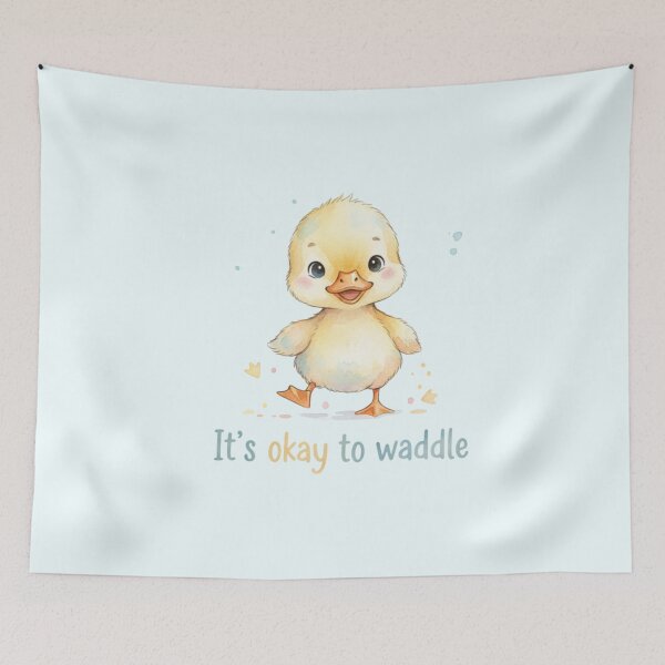 Item preview, It’s Okay to Waddle Duckling Little Steps Series designed and sold by HumTumMe.