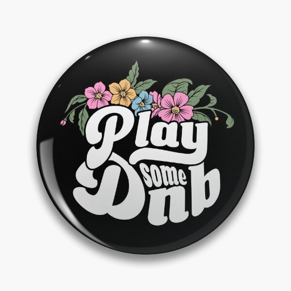 Item preview, DRUM AND BASS - Play Some Floral (White) designed and sold by Discothreadz.